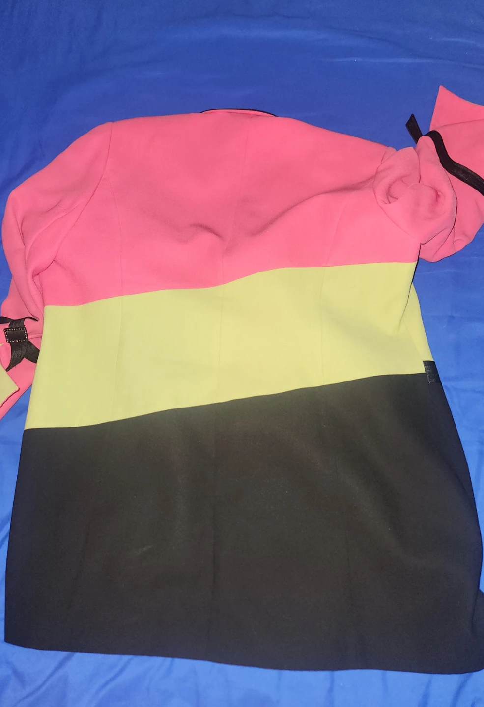 Style Midnight Velvet 2-Piece Color Block Skirt Suit Size 20W - photo 2