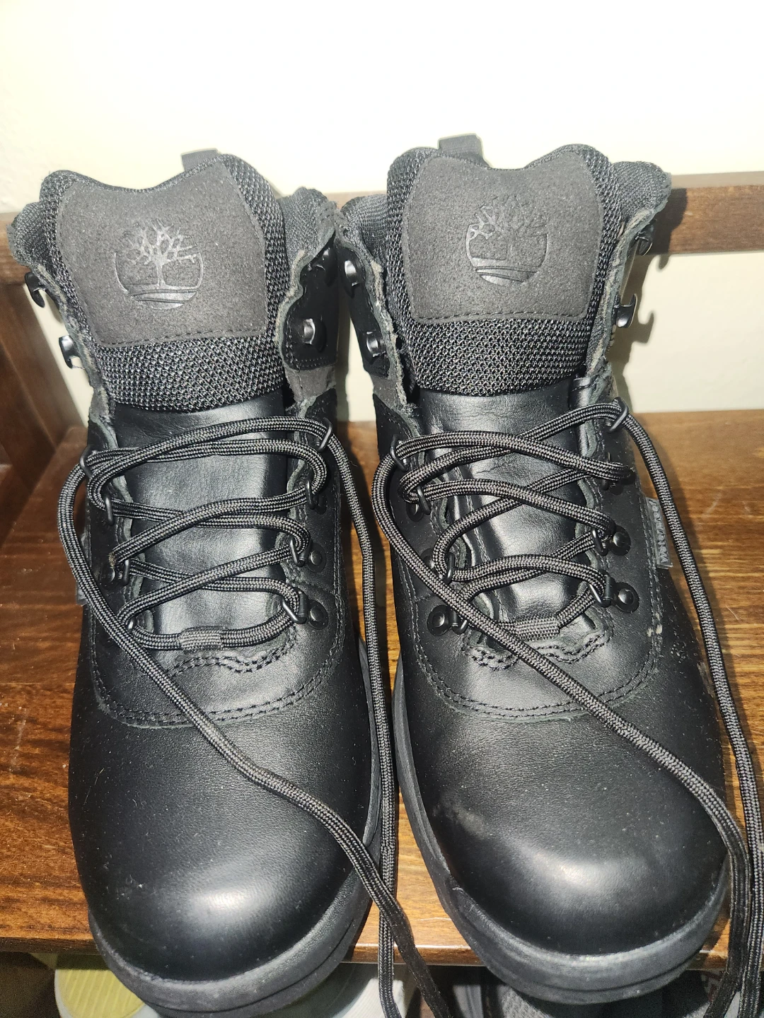 Timberland Black Leather Hiking Boots - US 9.5W