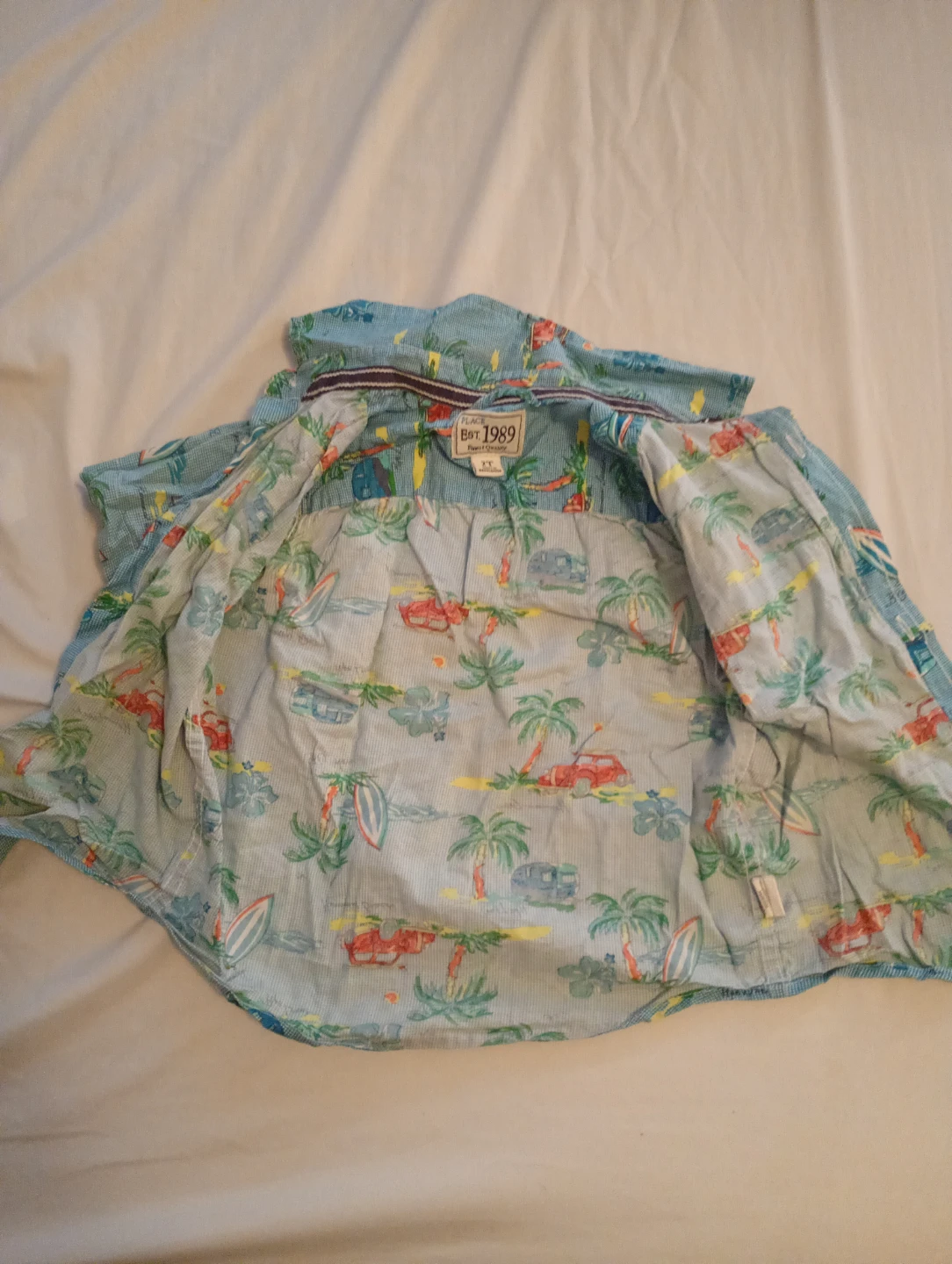 Light Blue Hawaiian Shirt