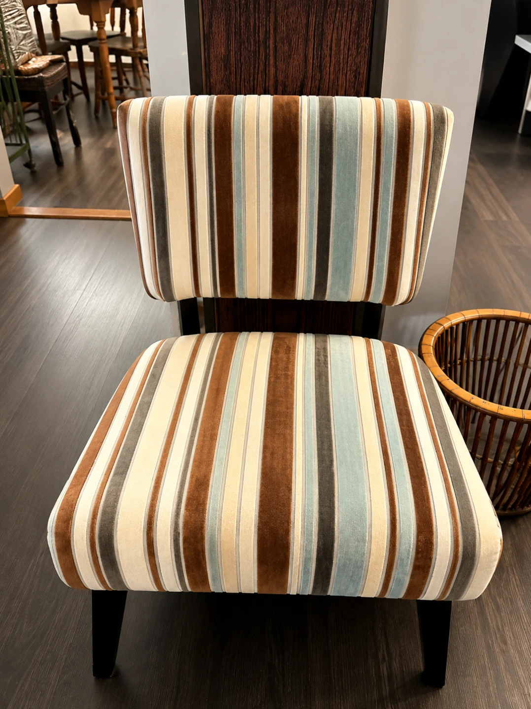 Striped Accent Chair