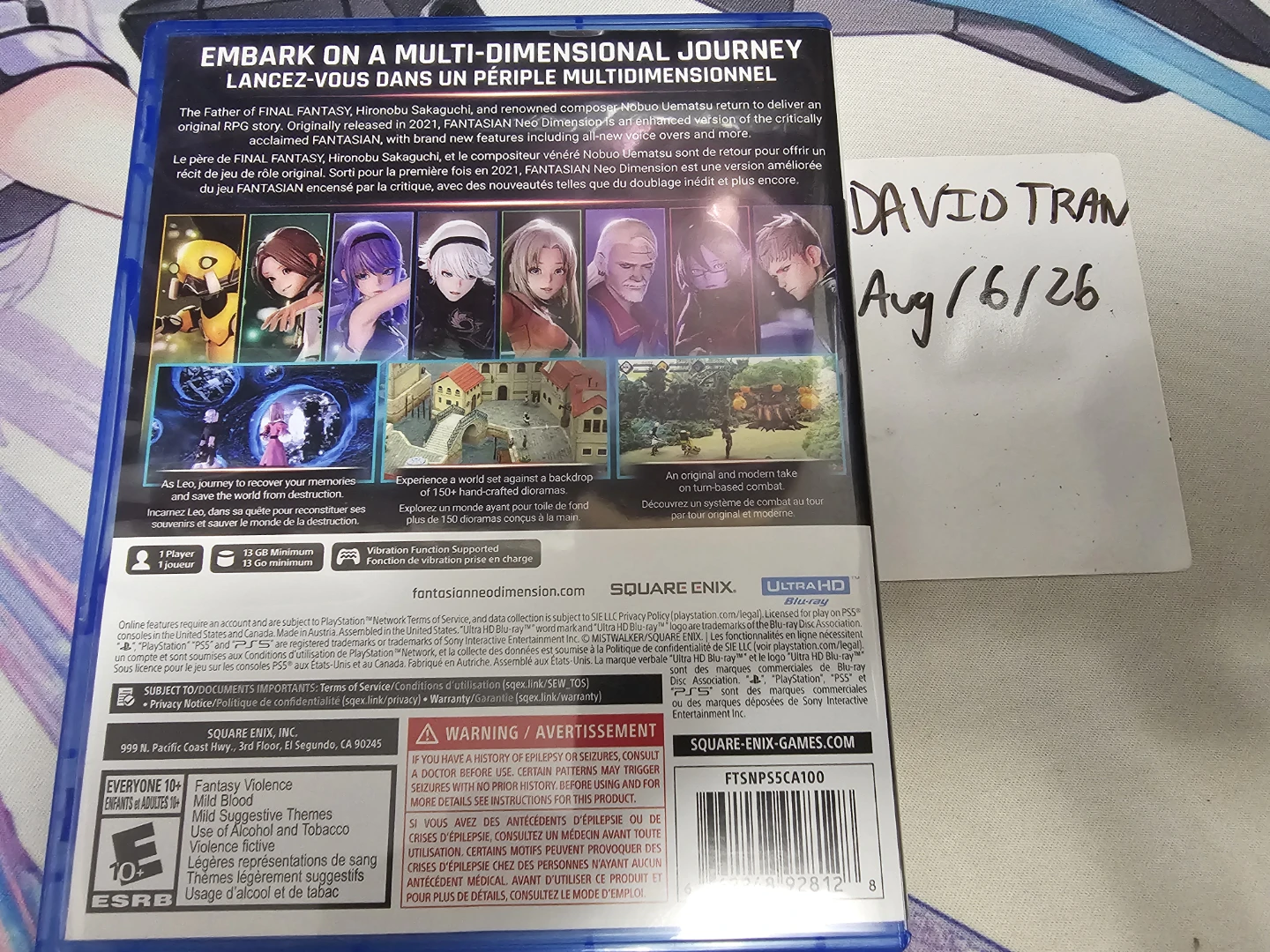 FANTASIAN Neo Dimension PS5 Game - photo 2