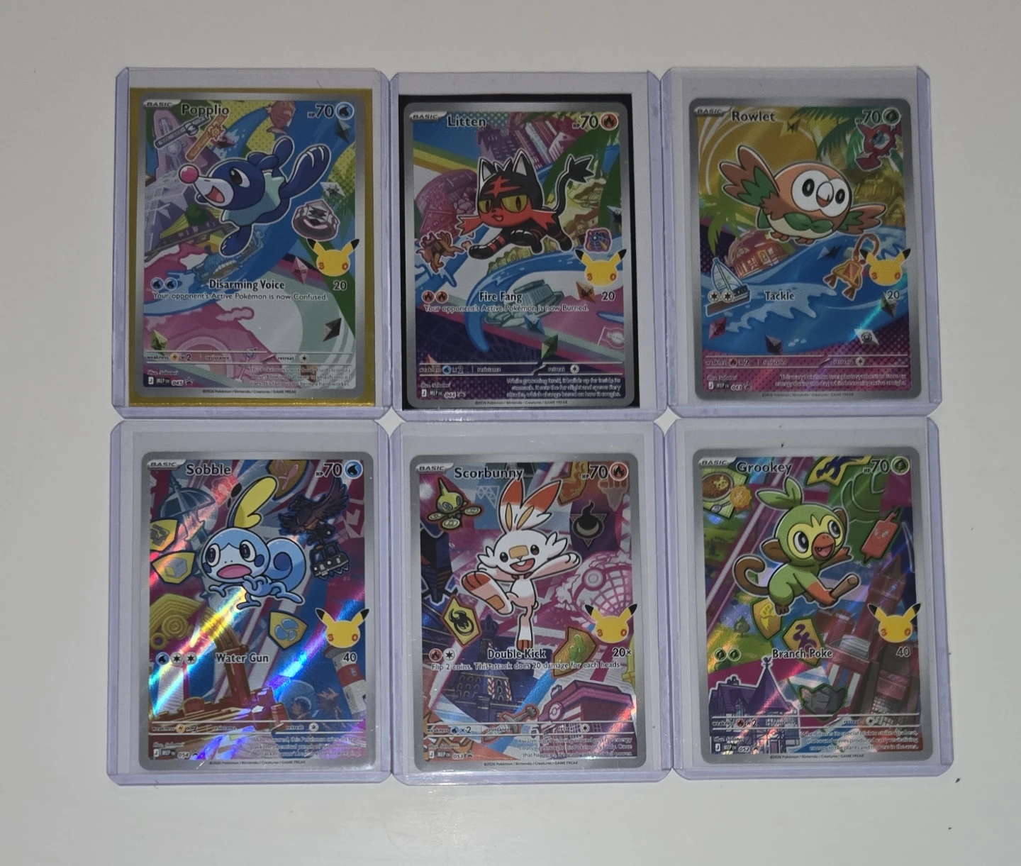 Pokémon 25th Anniversary Starter Promo Sets (Alola & Galar)