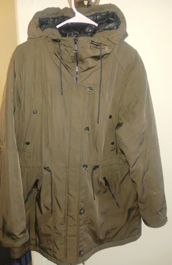 Marc New York Andrew Marc Olive Green Hooded Parka