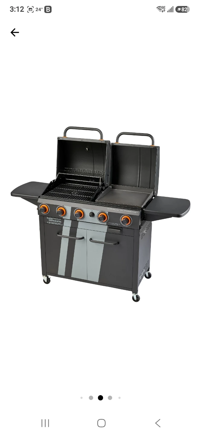 Master Chef 5-Burner Gas Grill and  Griddle