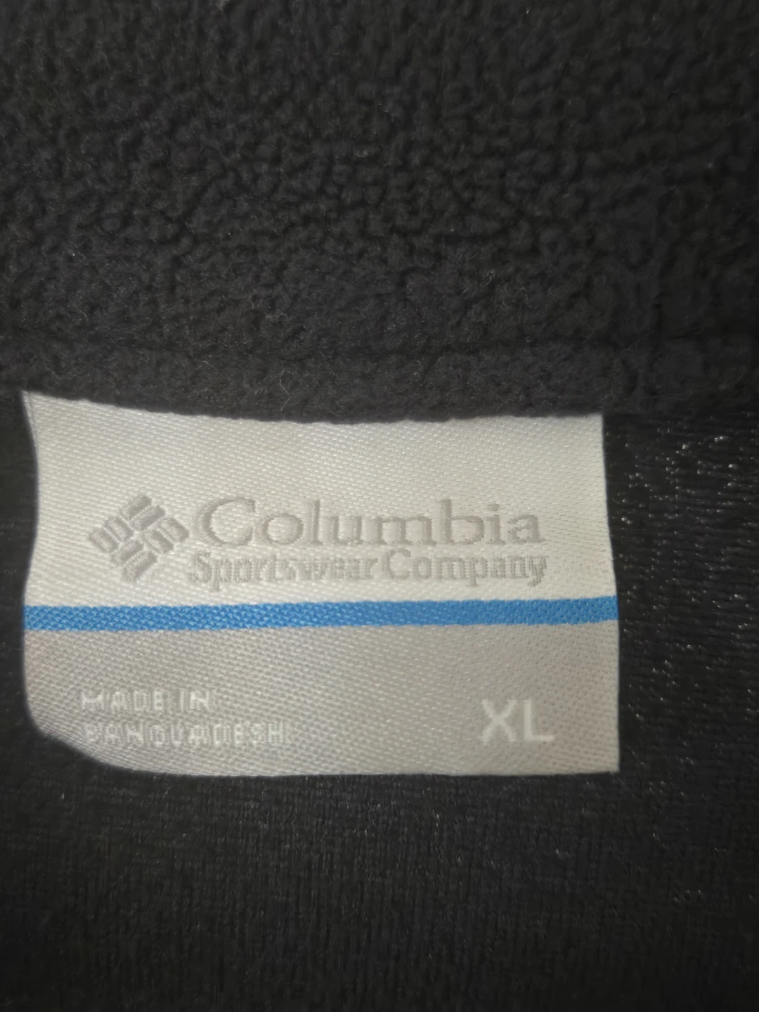 Men's XL Columbia Black Fleece Pullover. 1/4 Zip.  EUC. - photo 3