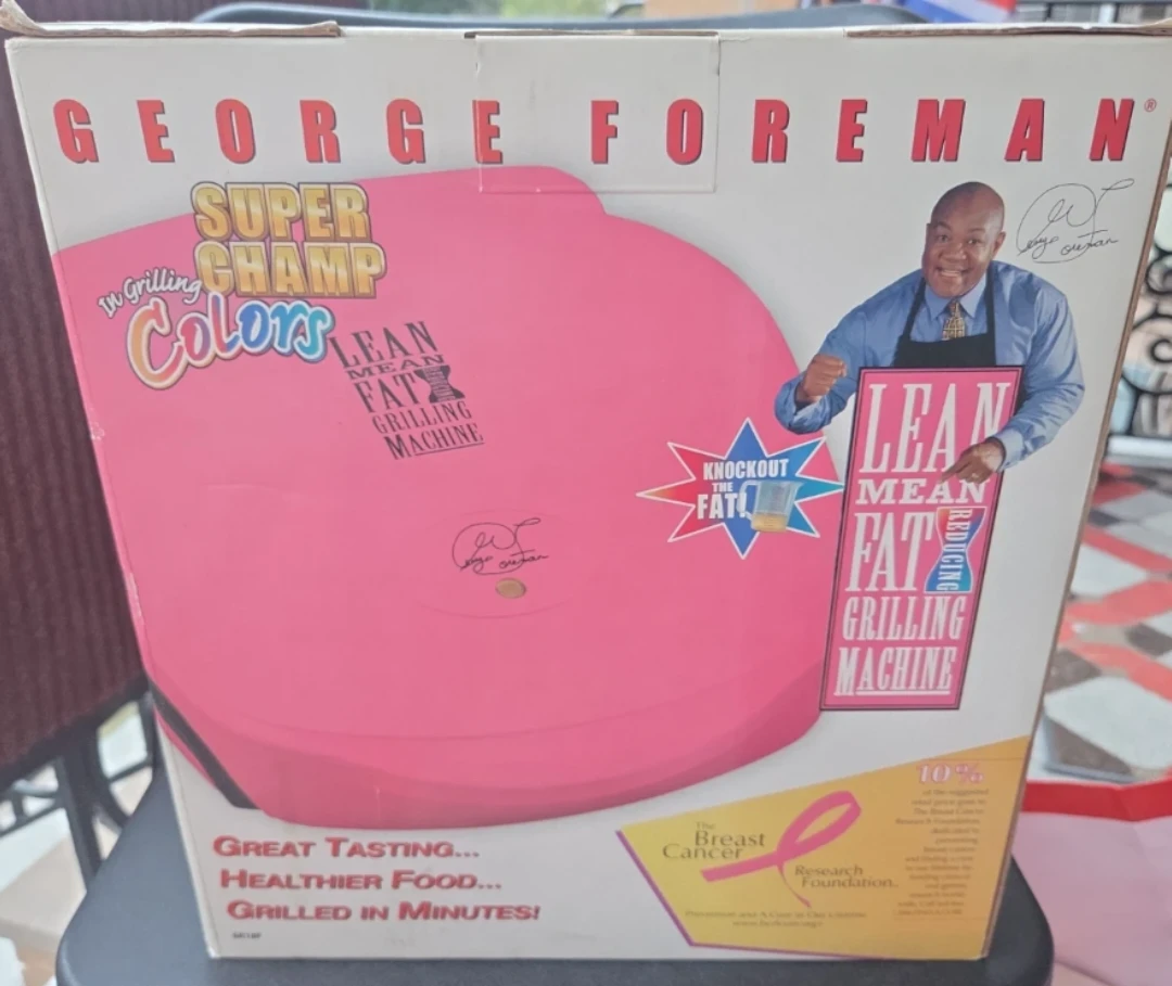 Signed George Foreman Super Champ Grilling Colors. - photo 2