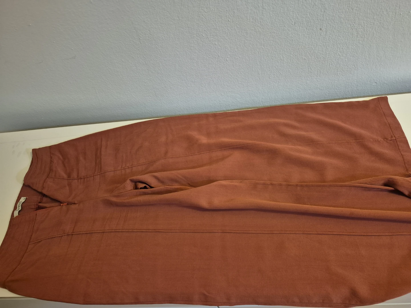 Women's Linen Blend Pants - Terracotta - photo 2