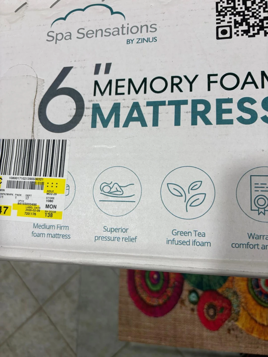 Spa Sensations 6" Memory Foam Mattress - Twin - photo 2
