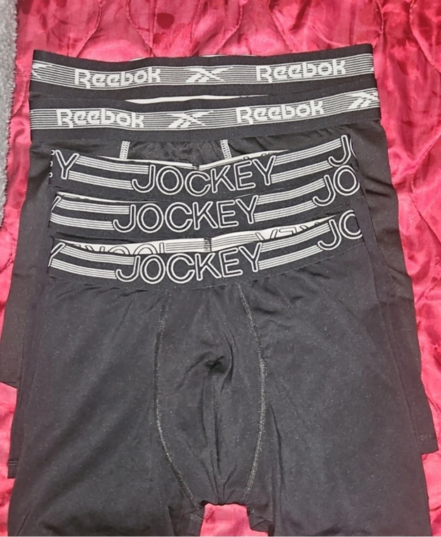 3 Jockey & 2 Reebok Active Micro Midway Briefs