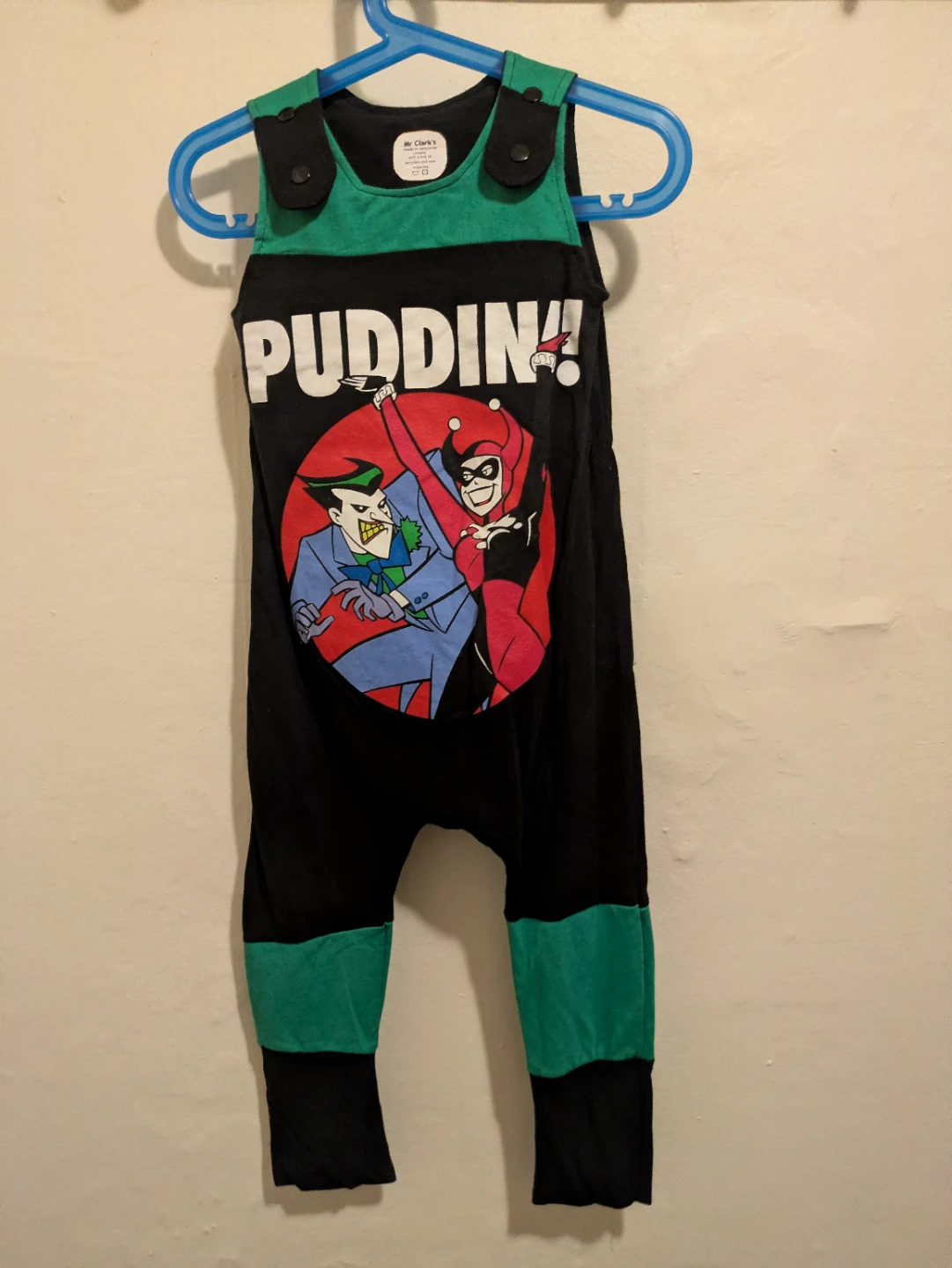 One of a Kind DC Comics Joker & Harley Quinn "Puddin!"  Romper - photo 3