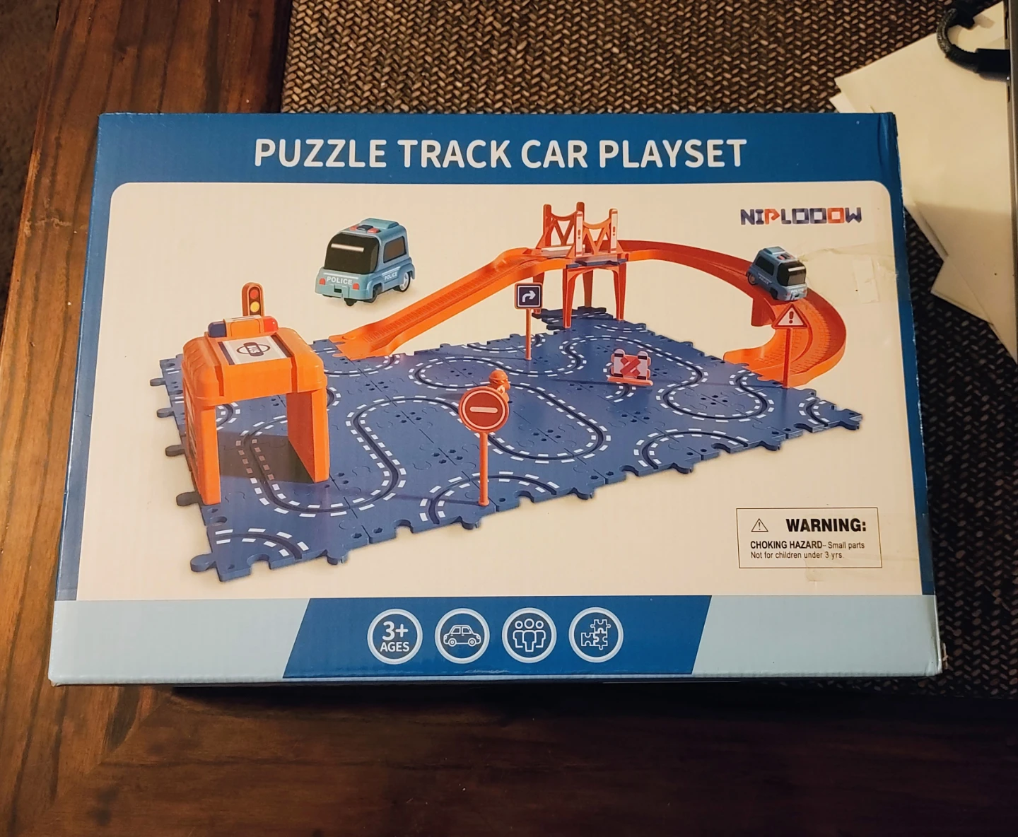 Puzzle Track Car Playset