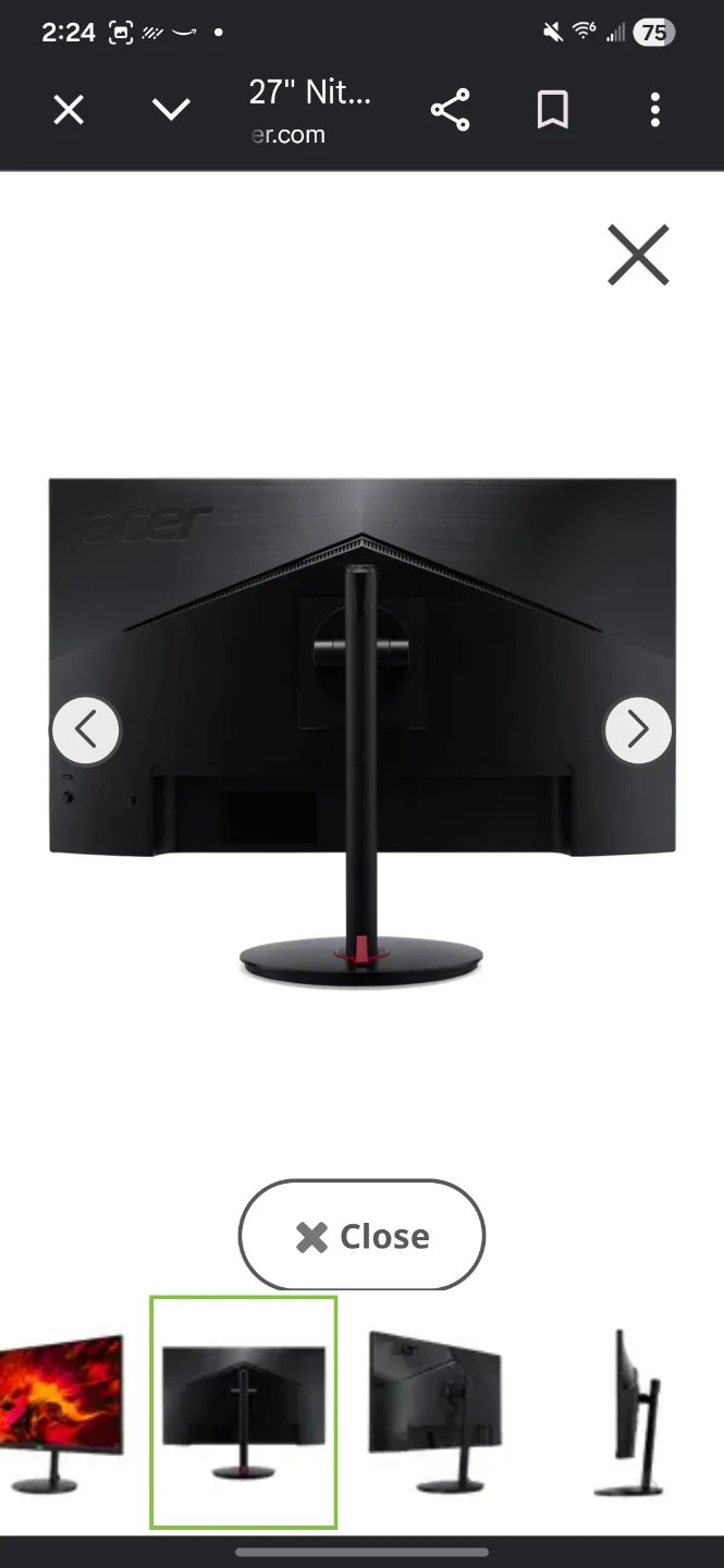 2 monitors 1#XV272U Vbmiiprx 2# aoc 24g4