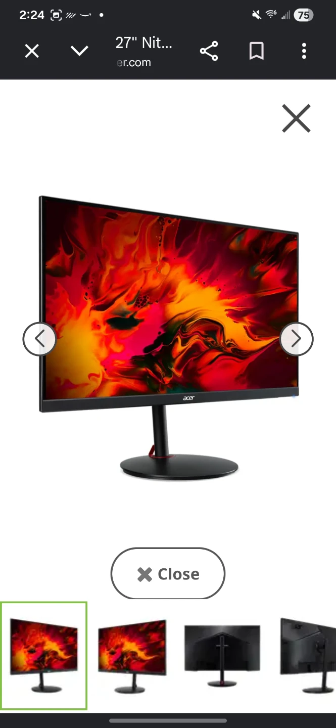 2 monitors 1#XV272U Vbmiiprx 2# aoc 24g4 - photo 4