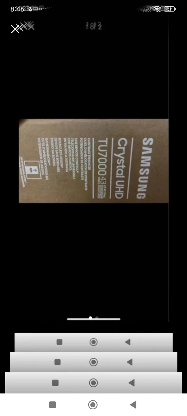 Samsung 43" Crystal UHD TU7000 Smart TV