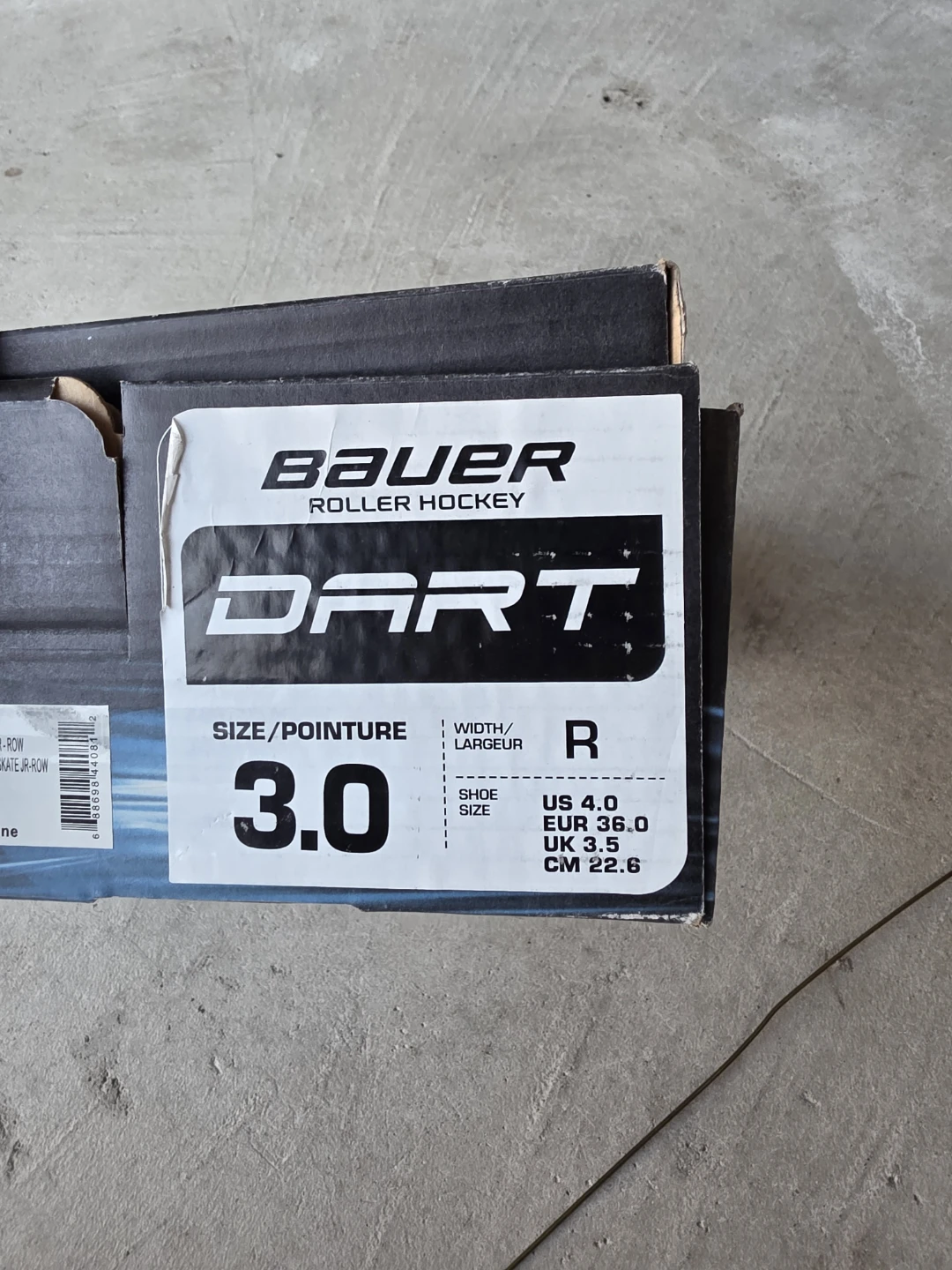 Bauer Dart Roller Hockey Skates Size 3.0 - photo 2