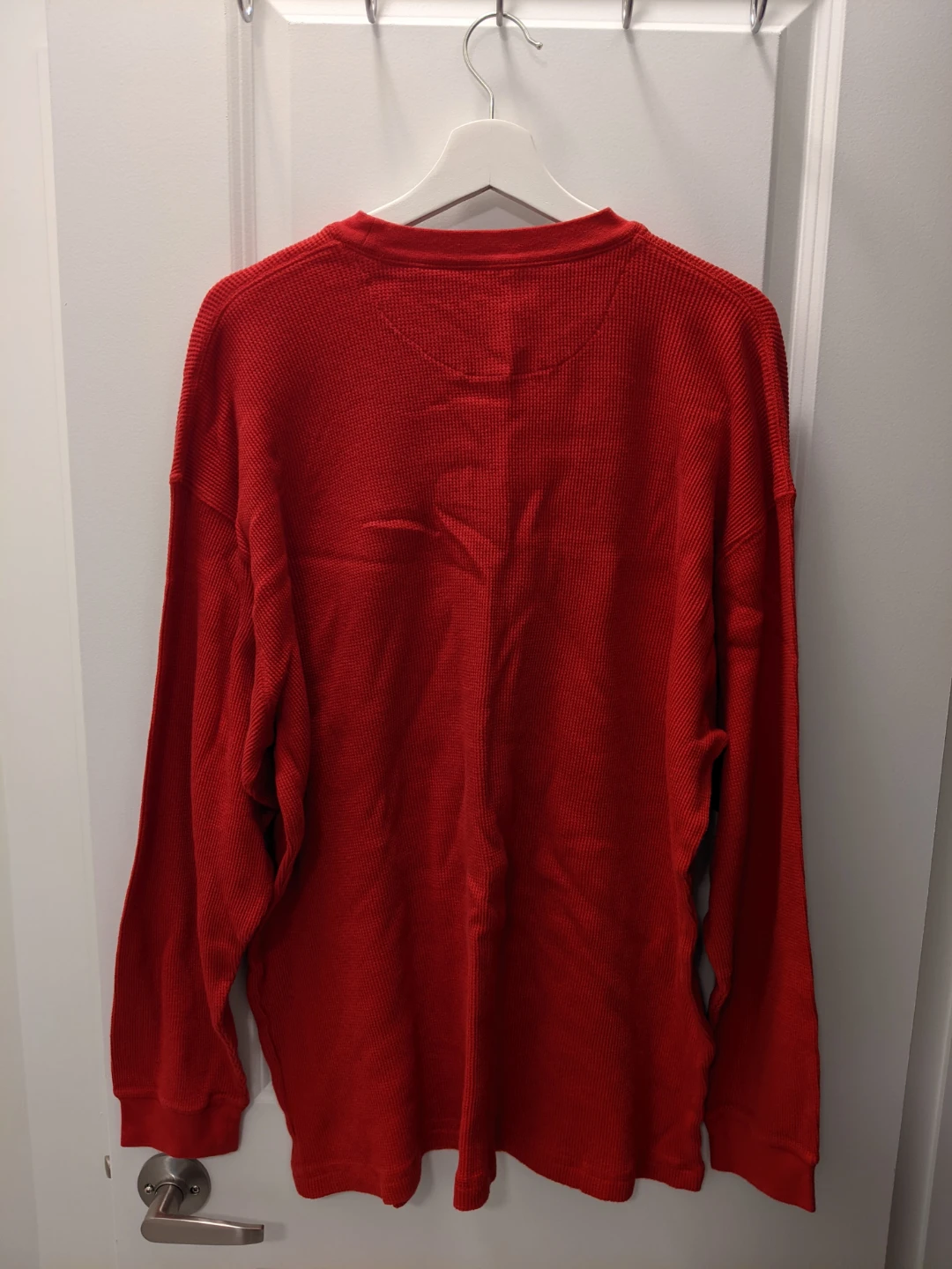 Champs Red Waffle Knit Pullover Top - photo 2