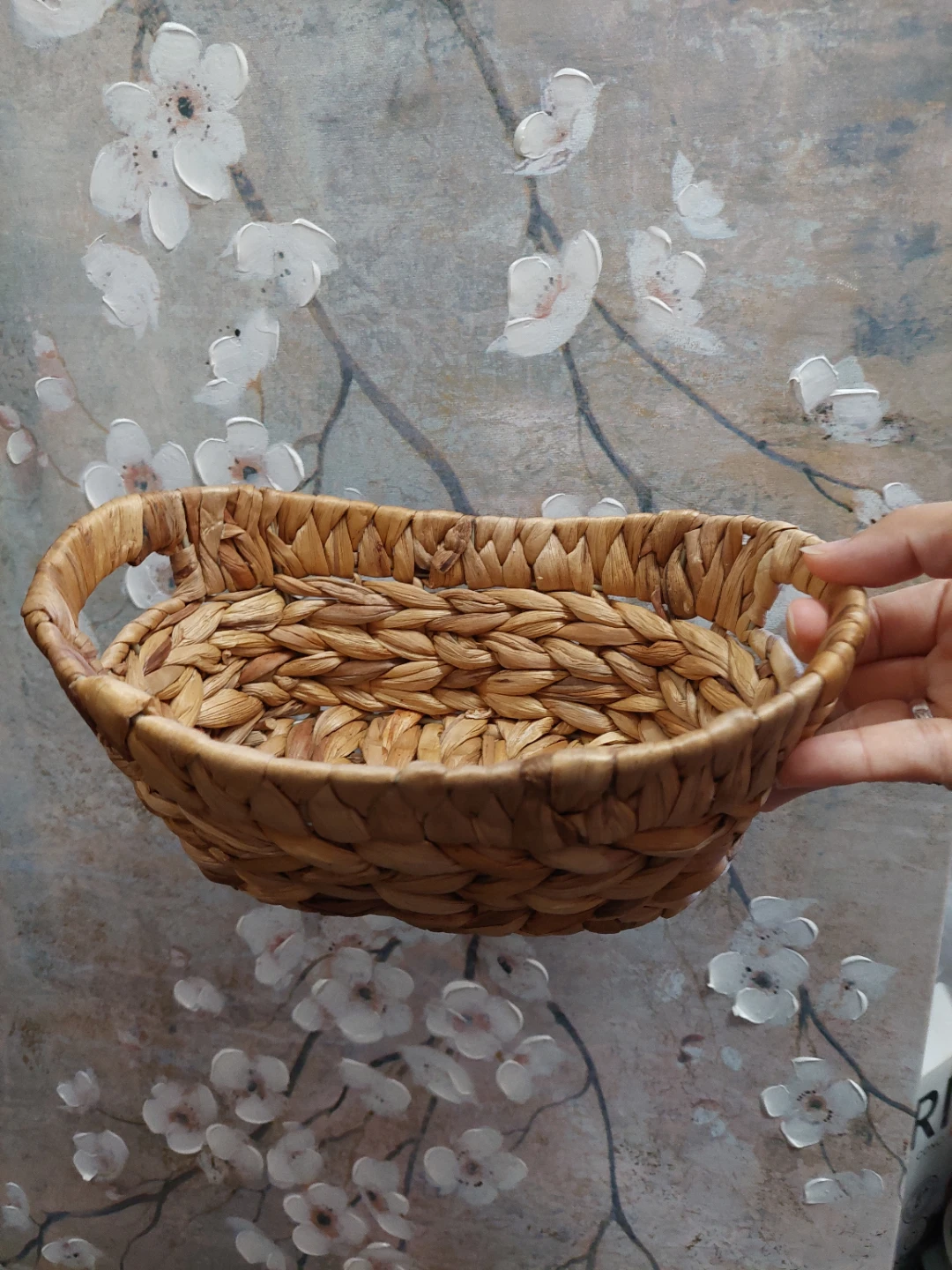 Woven Water Hyacinth Basket