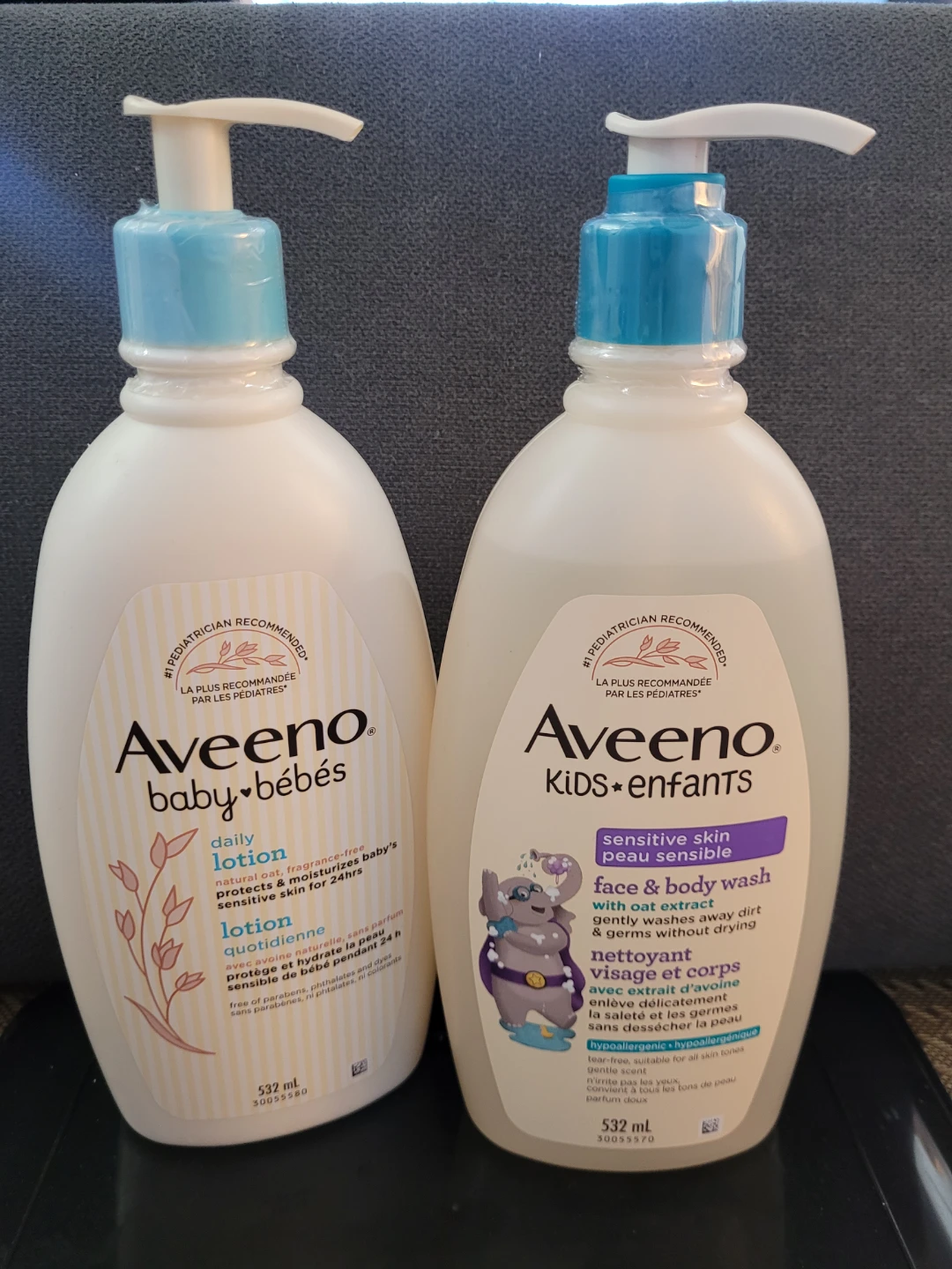 Aveeno Baby & Kids Lotion and Face & Body Wash Set