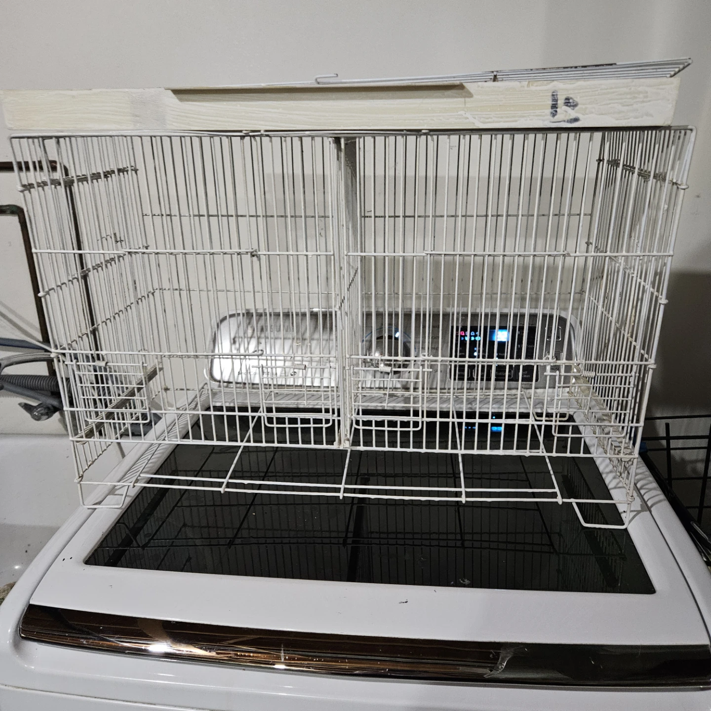 White Metal Bird Cage