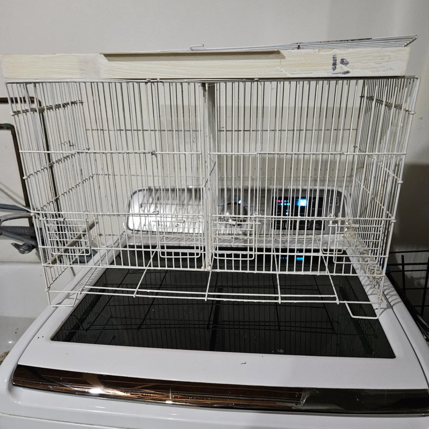 White Metal Bird Cage