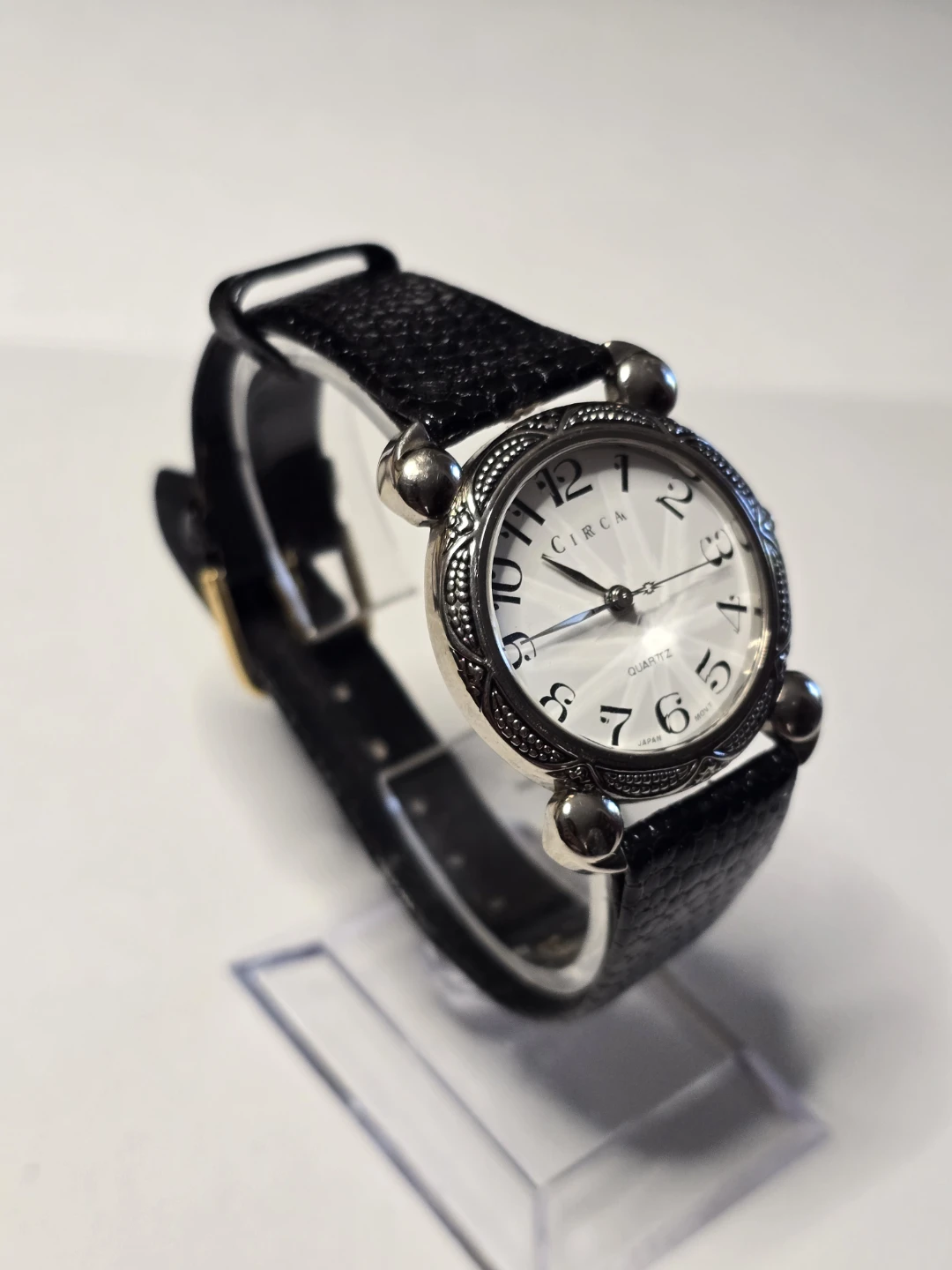 32mm Circa Quartz Watch Faceted Crystal NEW BATTERY - photo 2