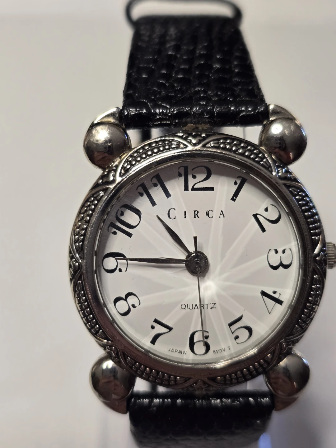 32mm Circa Quartz Watch Faceted Crystal NEW BATTERY - photo 4