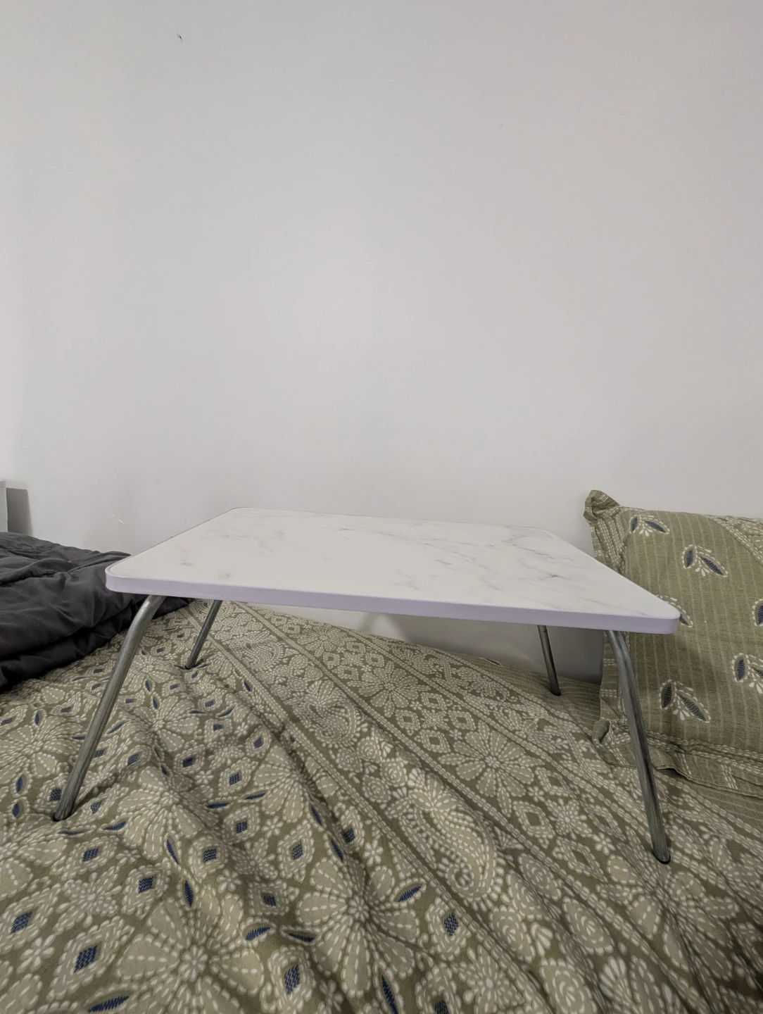 Marble Print Lap Desk with Foldable Legs