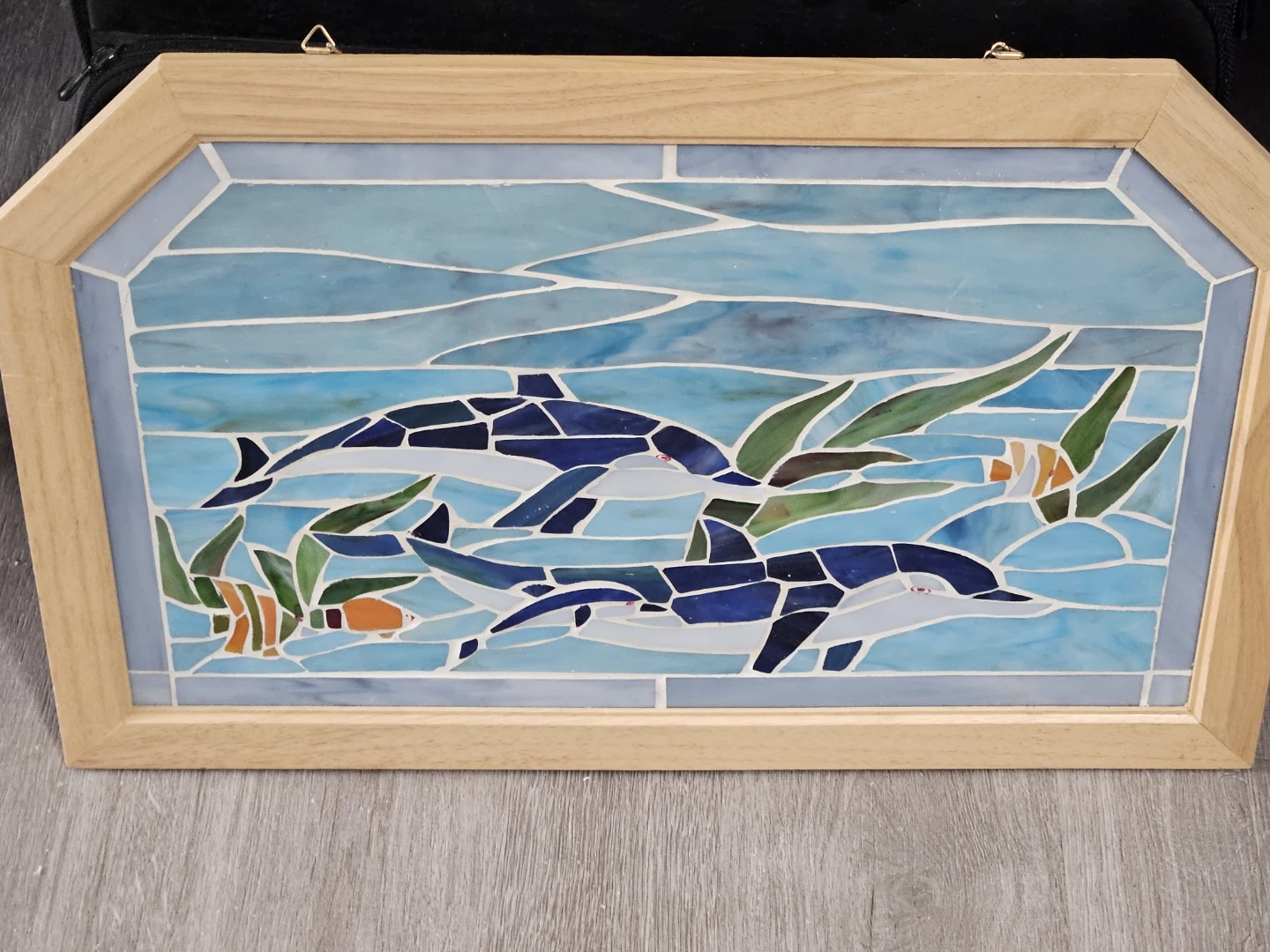 Stained Glass Dolphin Art