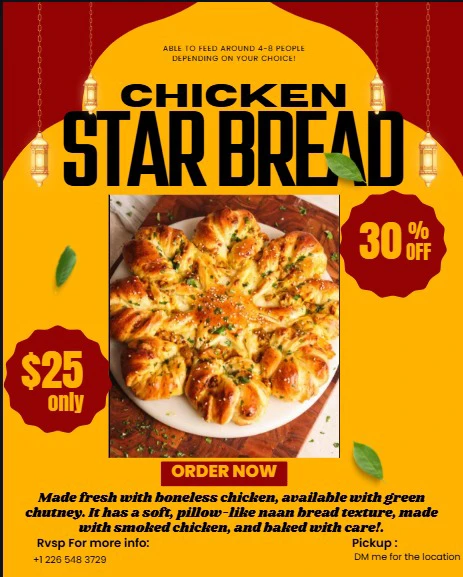 Chicken Star Bread