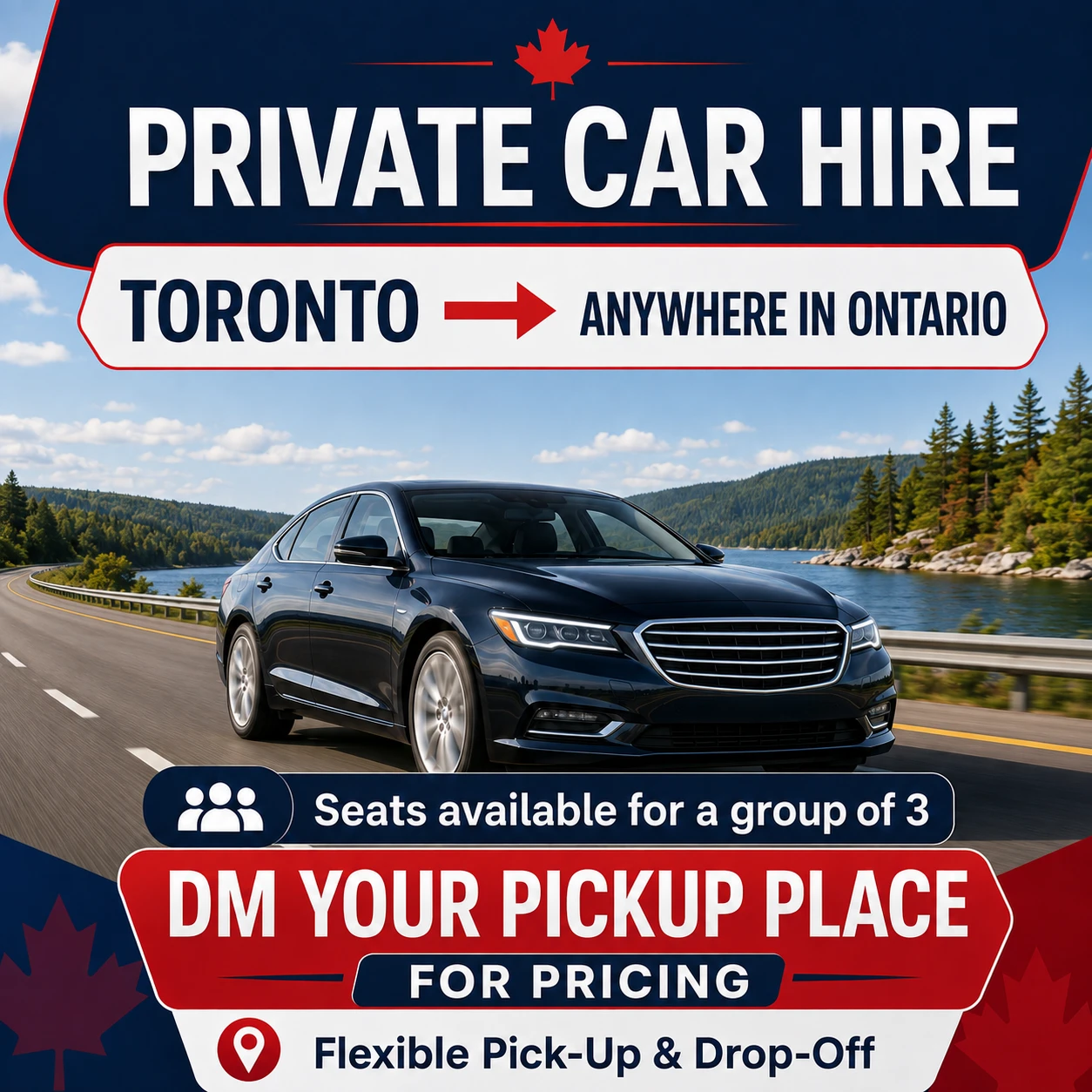 Private Car Hire from Toronto