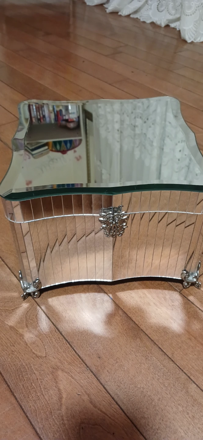 Mirrored Jewelry Box with Compartments