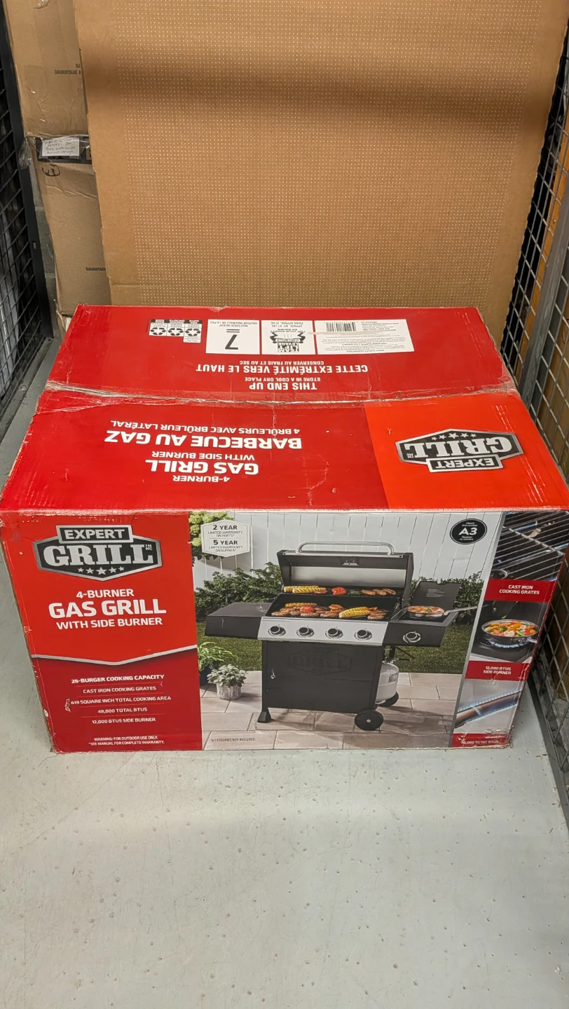 Expert Grill 4-Burner Gas Grill with Side Burner - photo 2