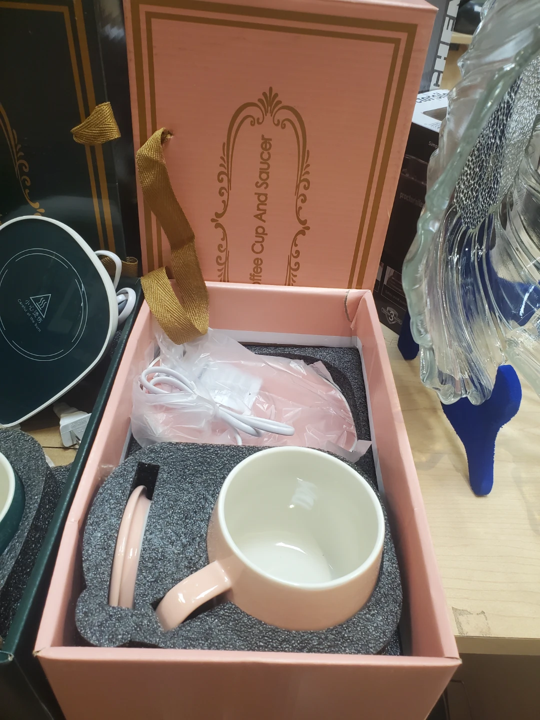 Coffee Cup and Saucer Set with Warmer - photo 4