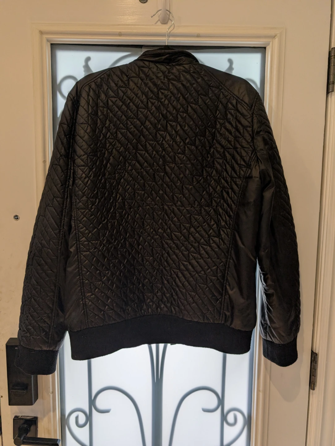 Guess Black Quilted Bomber Jacket - Size Mens L - photo 3