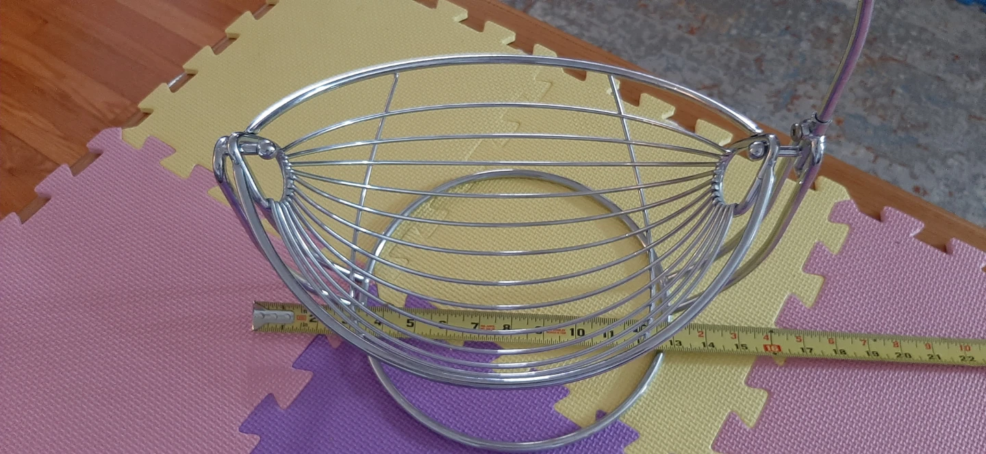 Chrome Wire Rocking Fruit Basket - photo 4