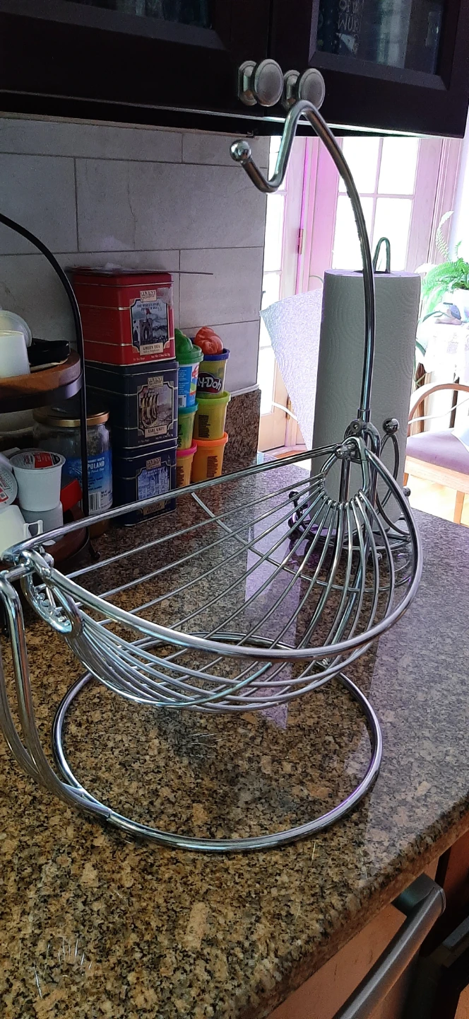 Chrome Wire Rocking Fruit Basket - photo 5