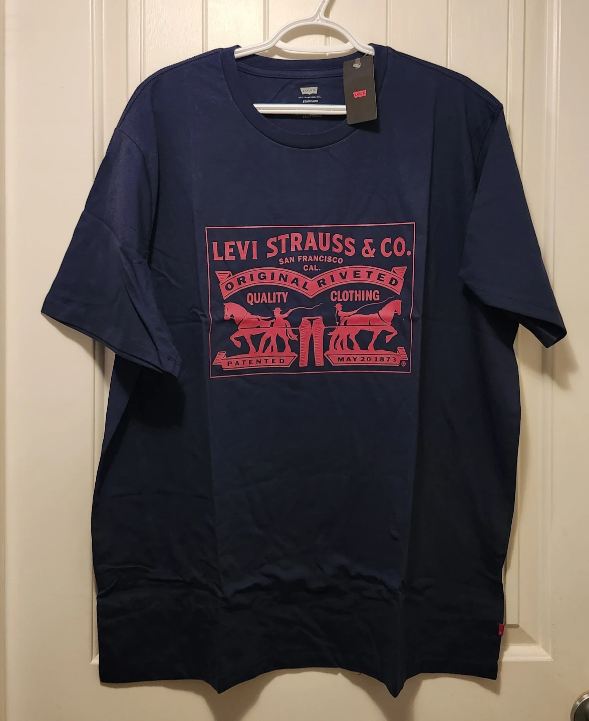 Levi Strauss & Co. Navy Blue T-Shirt - XXL