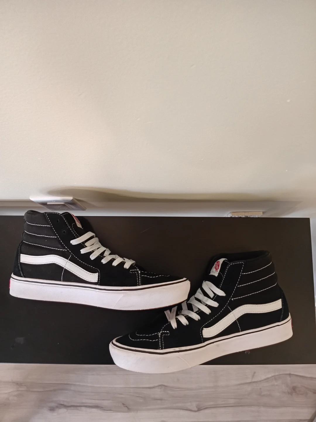 Vans SK8-Hi Black White High Top Sneakers - photo 3