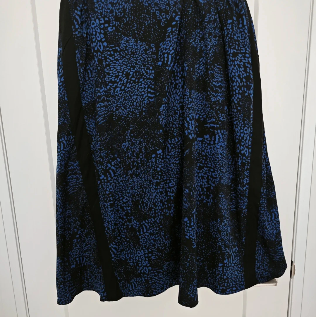 Royal Blue and Black Pattern Maxi Dress - photo 5