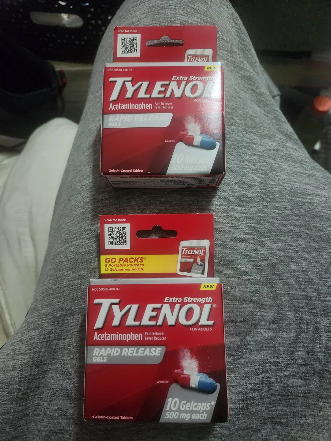 Tylenol Extra Strength Rapid Release Gels (2x 10ct)