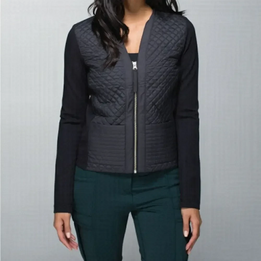 Lululemon Black Quilted cardigan jacket - photo 3