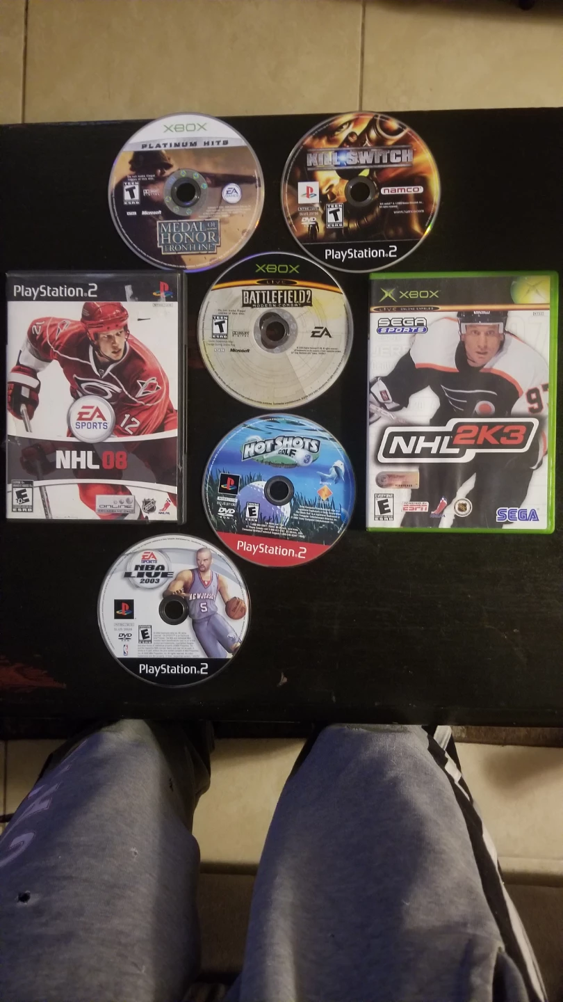 Xbox/PS2 Gamelot loose discs an with cases