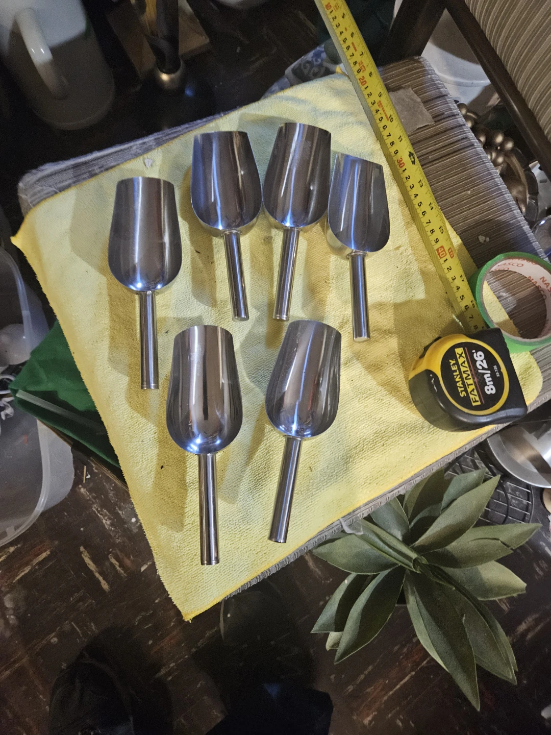 Set of 6 Stainless Steel Scoops - photo 2