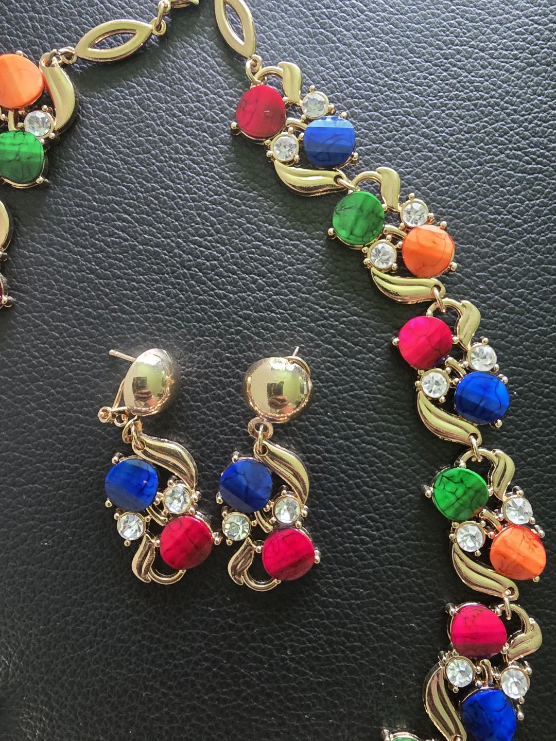 Set Gold-tone Necklace, Bracelet, - photo 3