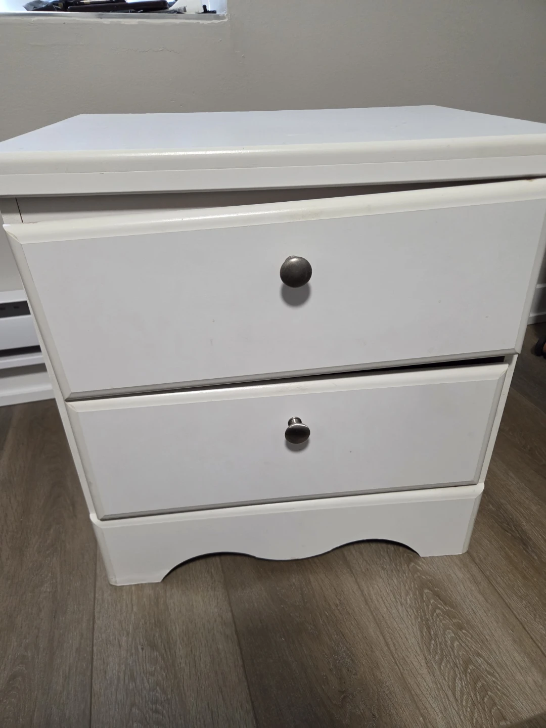 Free! White 2-Drawer Nightstand