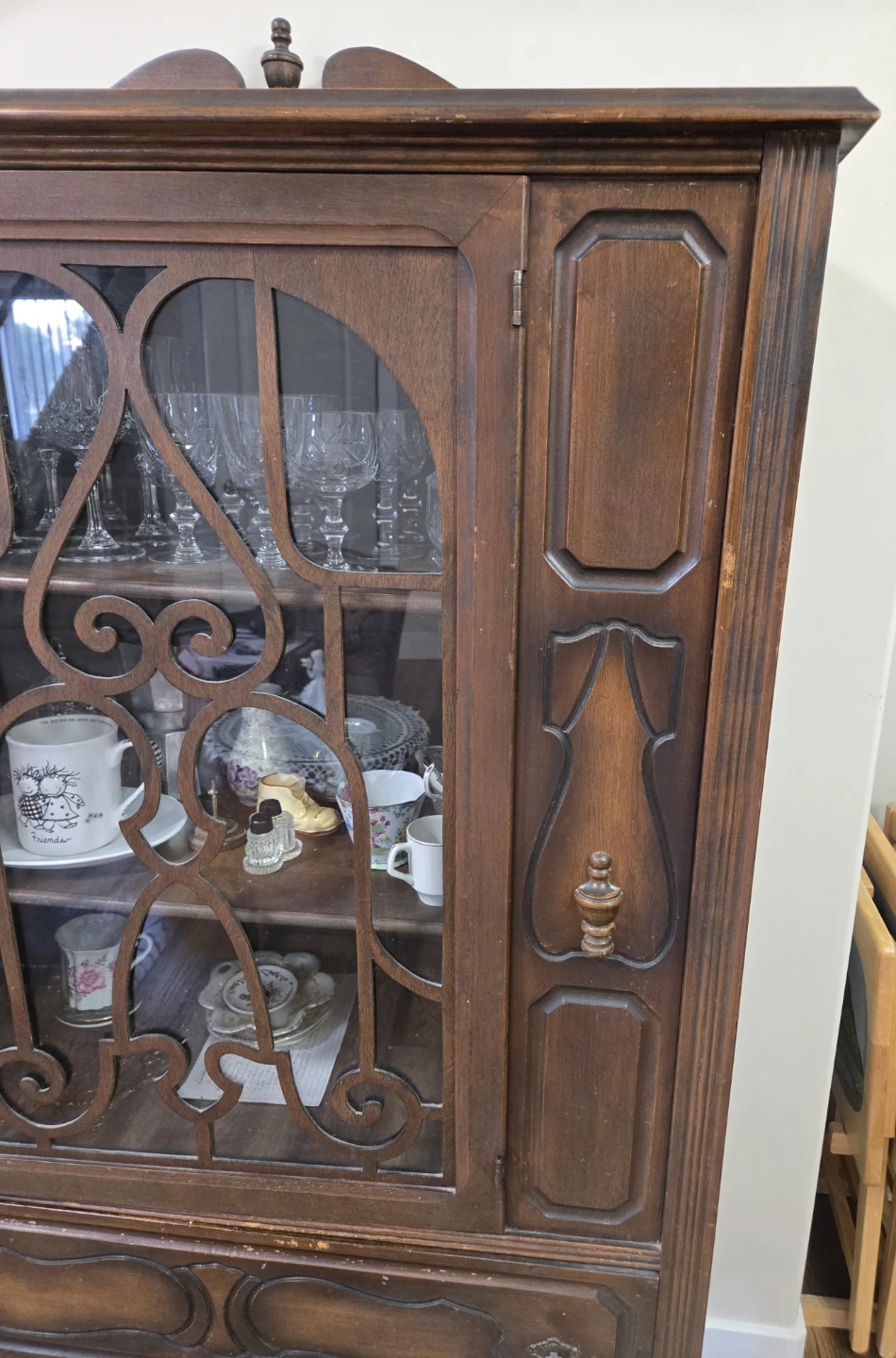 Antique China Cabinet Jacobean Style - photo 5