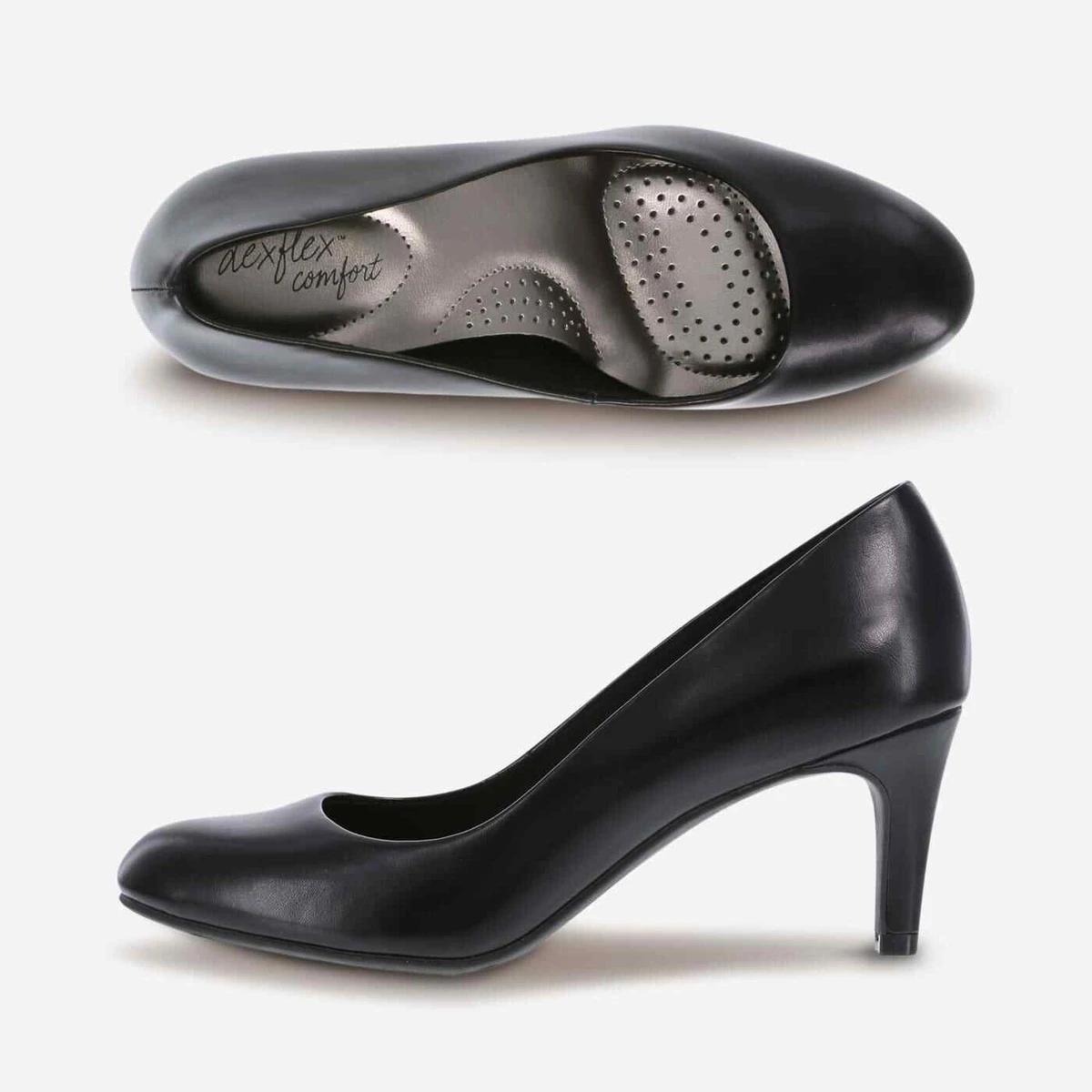 DexFlex Comfort Black Heels