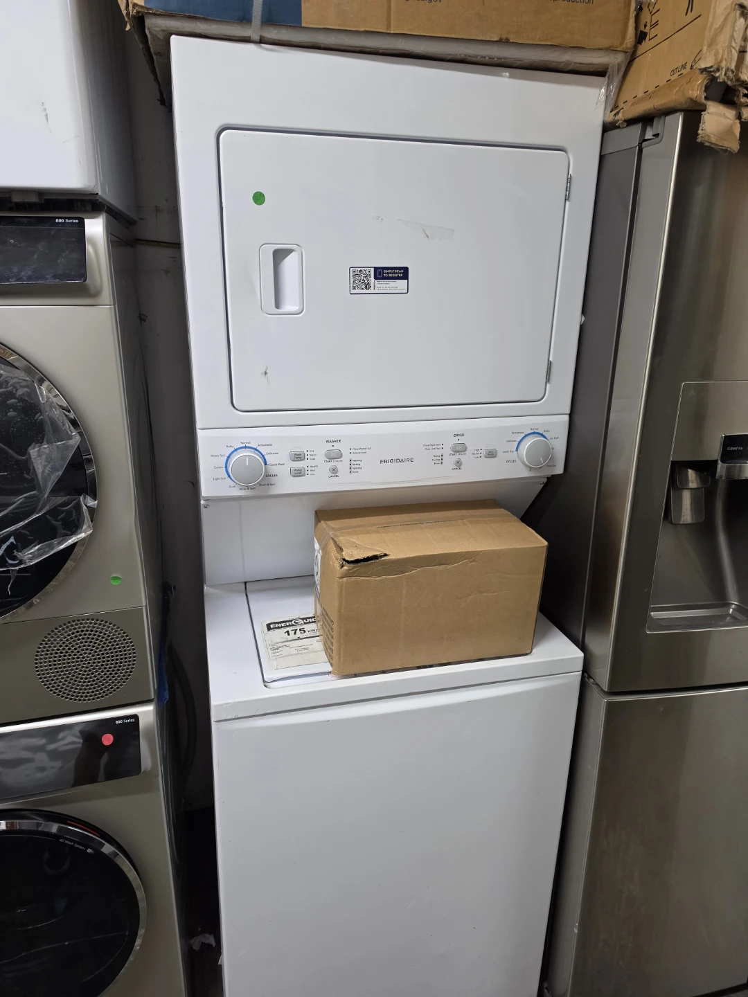 Frigidaire Stacked Washer Dryer Unit FLCG7522AW4
