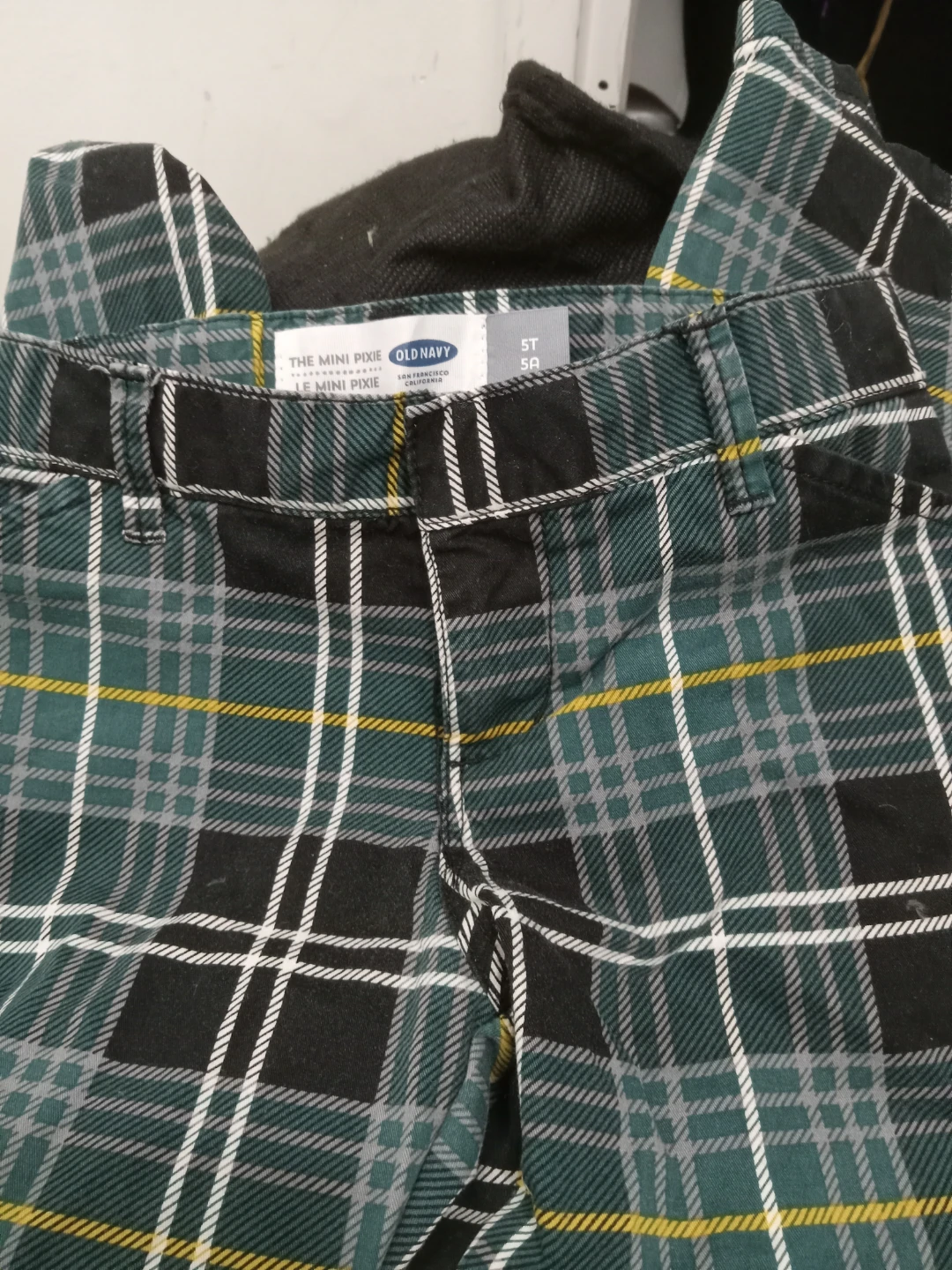 Old Navy Mini Pixie Plaid Pants Toddler Size 5T