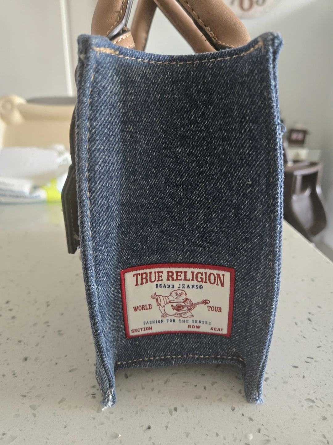 True Religion Denim Tote Bag